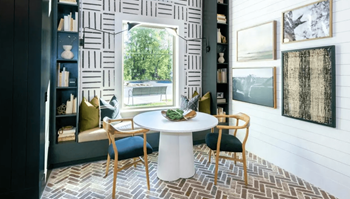 Business center with private conference rooms and work areas